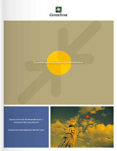 GuideStar Annual Report 2007 Cover