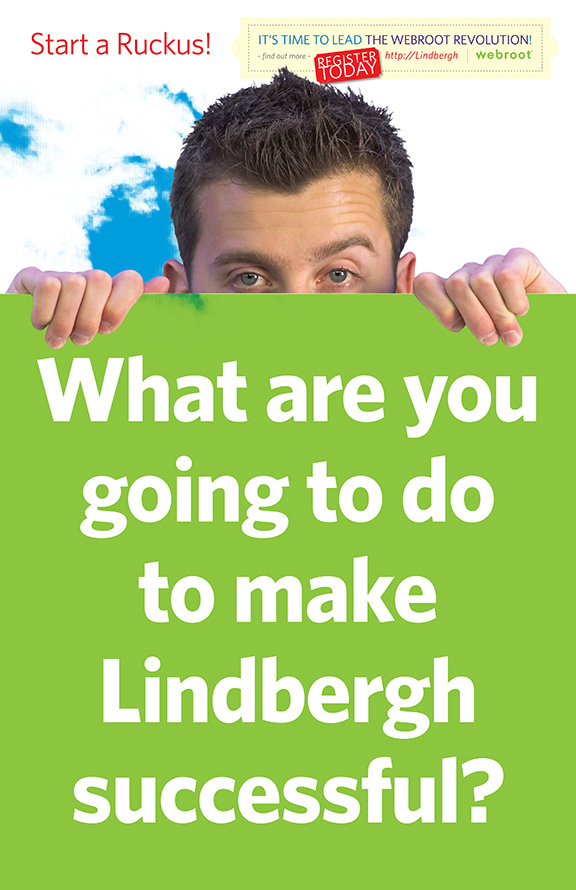Lindbergh "Start a Ruckus!" Campaign Poster 1