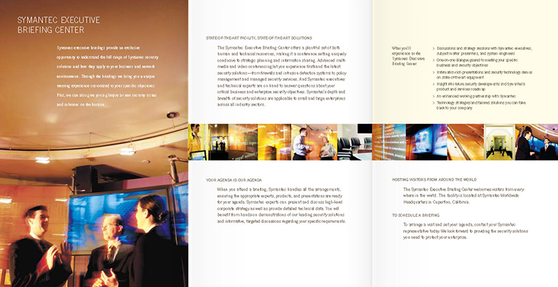 Symantec Executive Briefing Center Tri-fold Brochure